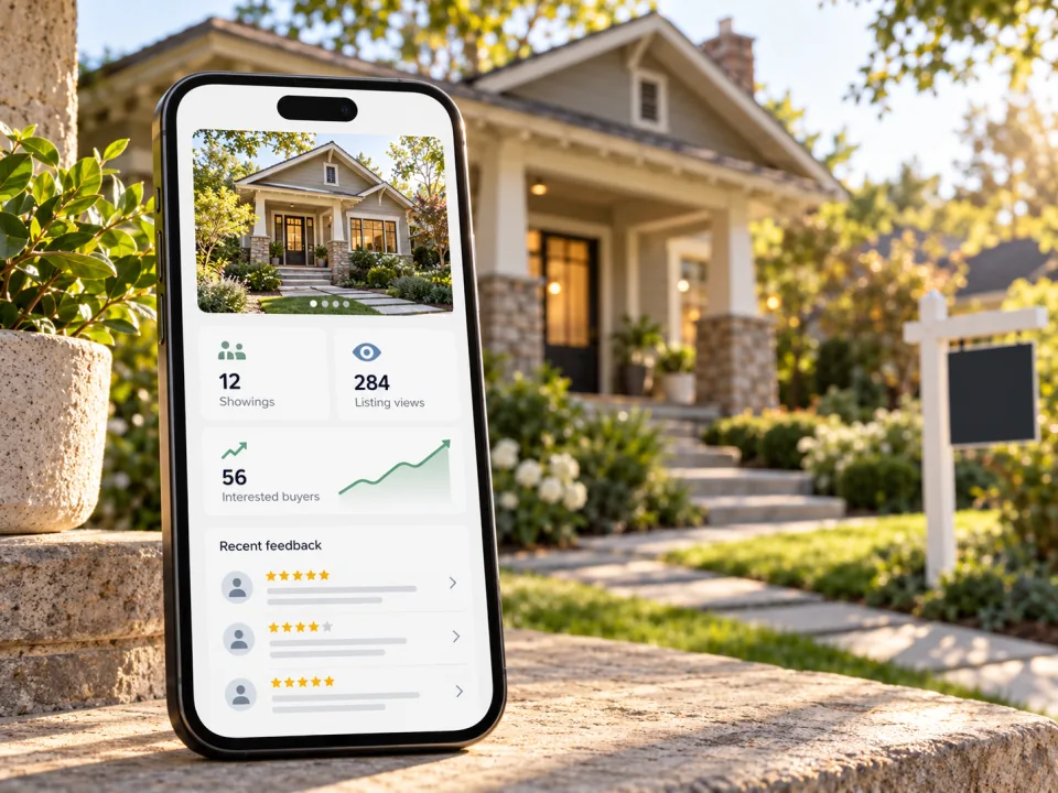 Live seller activity update for a listed home